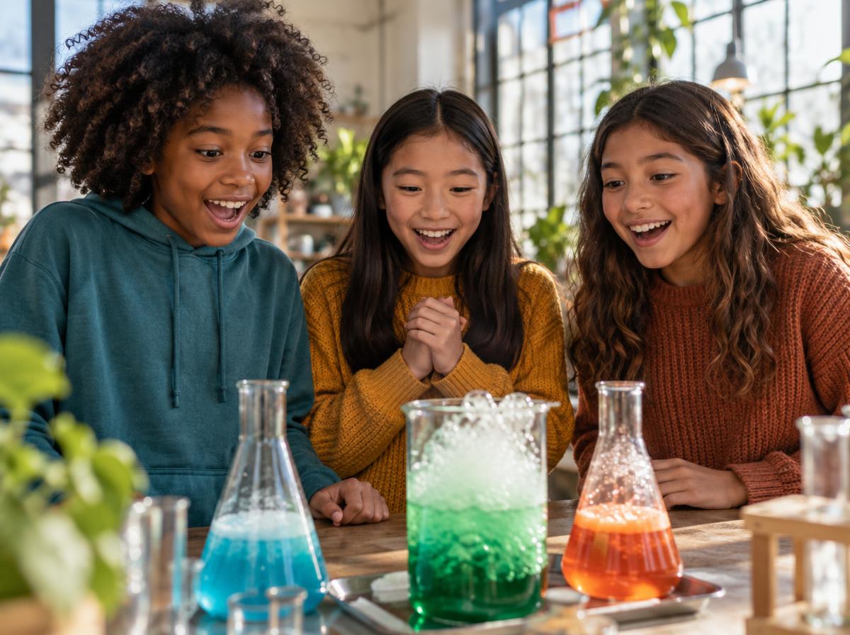 Niñas aprendiendo robótica y programación